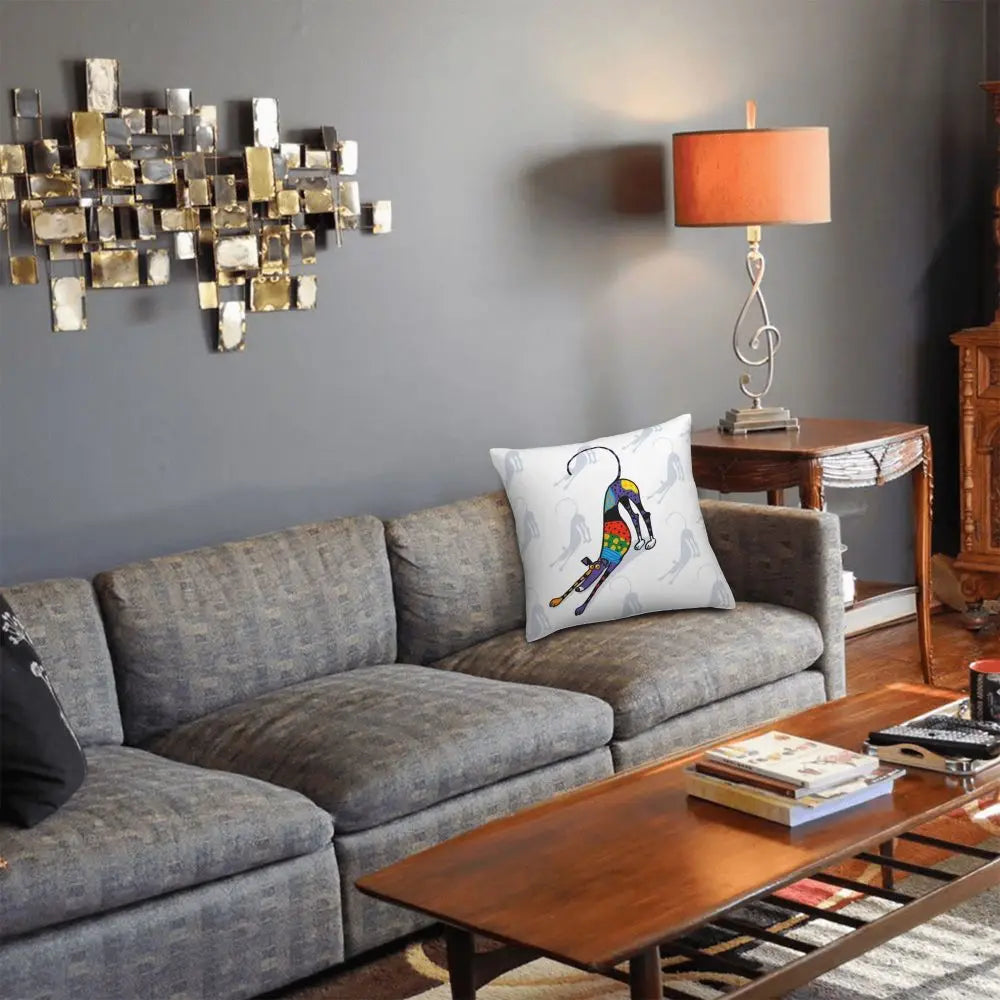 Custom Cute Whippet Greyhound Pillow Case Decor Home Hound Dog Luxury Cushion Cover Car Pillowcase