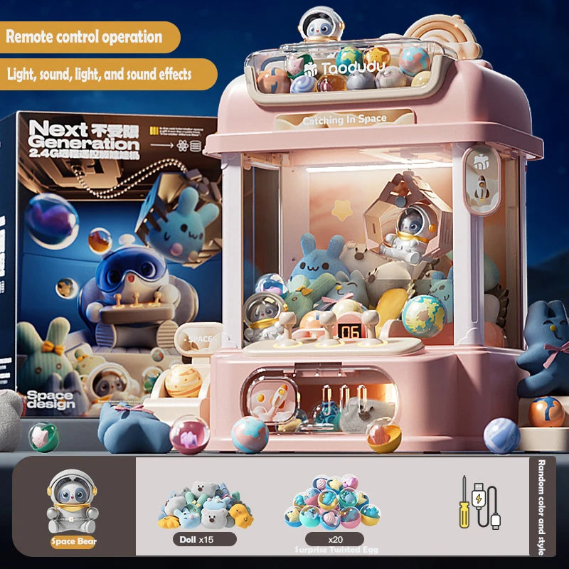 Big Size Doll Machine Kids Coin Operated Play Game Mini Claw Catch Toy Crane Machines Music Doll Children Xmas Gifts Toys