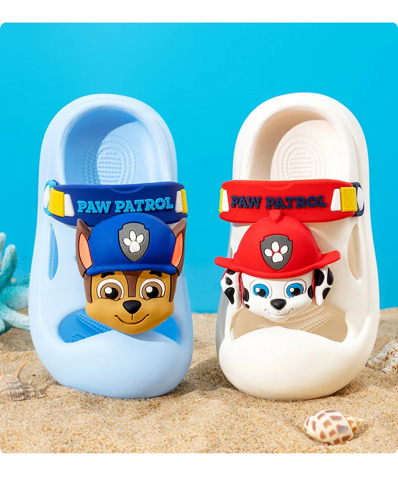 PAW Patrol Cartoon Anime Slippers Chase Cute Cool Anti slip and shock-absorbing EVA soft Slippers Beach Outdoor Boys Girls Gifts