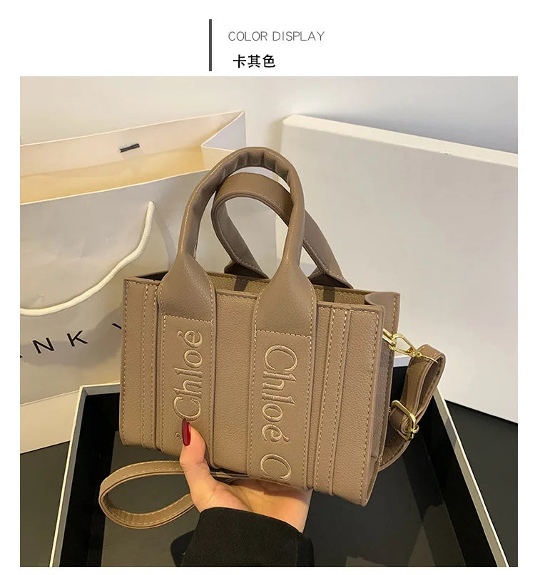 ‌2025 Fashion Embroidery Handbag - Adjustable Shoulder Tote, Crossbody Purse, Trendy & Practical, Perfect for Daily Outfits‌