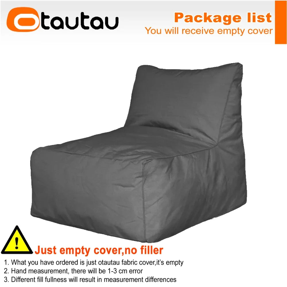 OTAUTAU Outdoor Oxford Bean Bag Lounger Cover Swim Pool Float Sofa Bed Pouf SF508【No Filler!Need To Buy Filler By Yourself !】