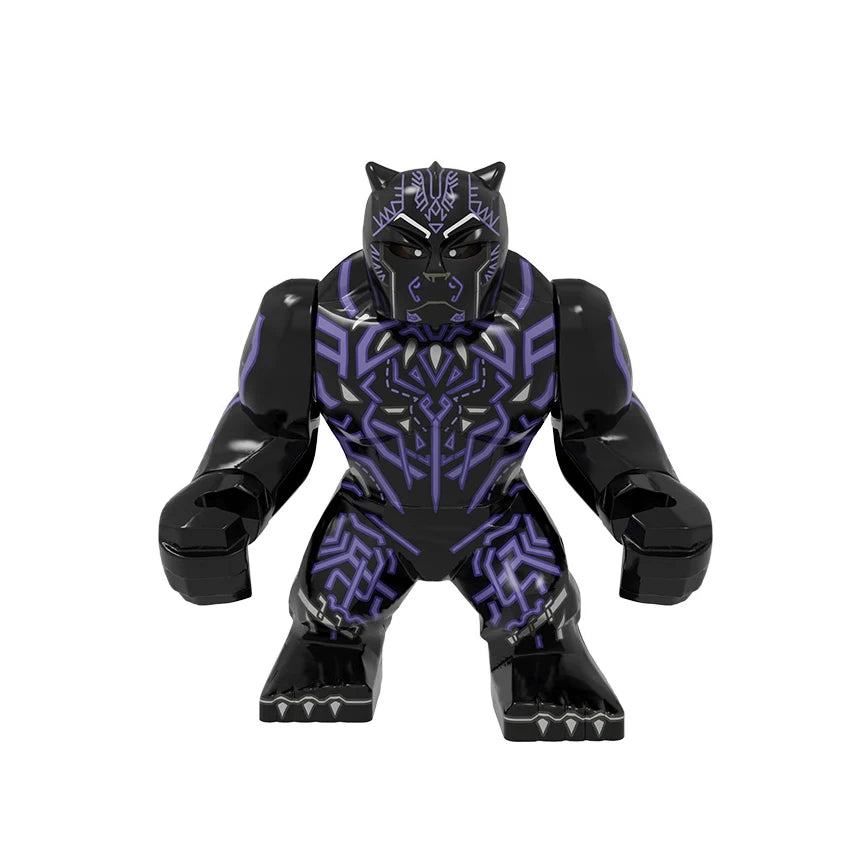 Hot Marvel movie Avengers DIY superhero 3D model character set building block assembly toy children's birthday gift boy girl