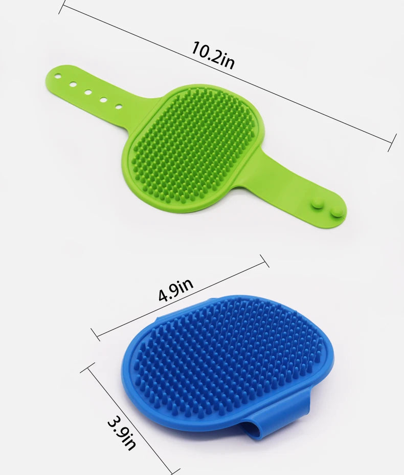 Soft Rubber Dog Brush Comb Cat Bath Brush Rubber Glove Hair Fur Grooming Massage Brush For Dog Cats Pet Bath Supplies