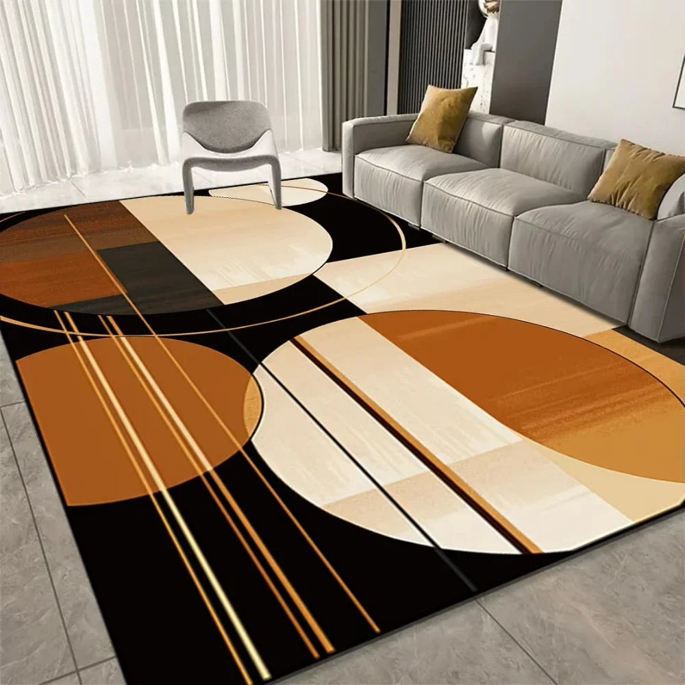 Luxury Geometric Carpets for Living Room Decor Sofa Large Area Home Rugs for Bedroom Soft Non-slip Mat for Kitchen Doormat