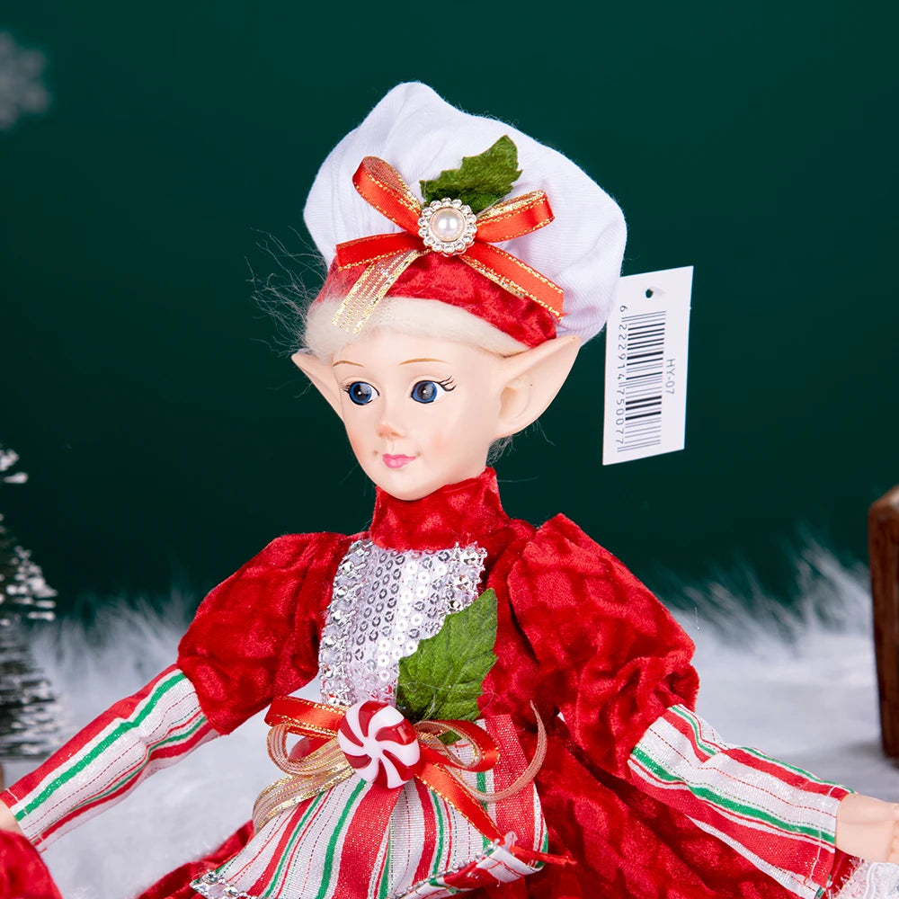 Hanging Decoration Navidad Natal 2025 New Year Gifts Elf Boy Dolls with Mask Christmas Tree Pendant Ornaments Elf Gifts