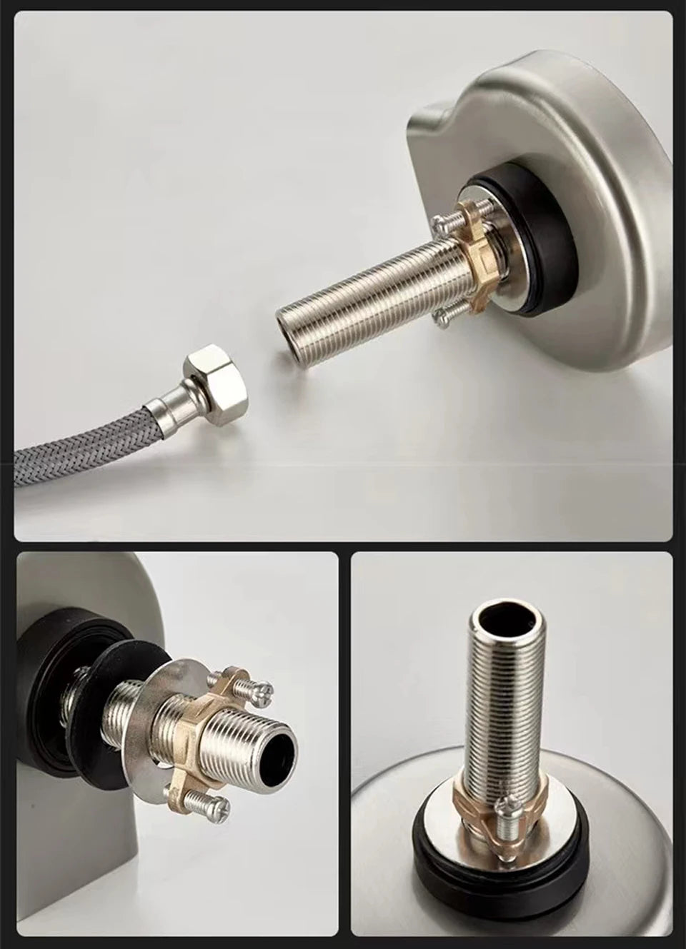 VGX Automatic Cup Washer Rinser Glass Cup Washer Bar Beer Milk Tea Cup Cleaner Faucet Stainless Steel 304 Kitchen Accessories