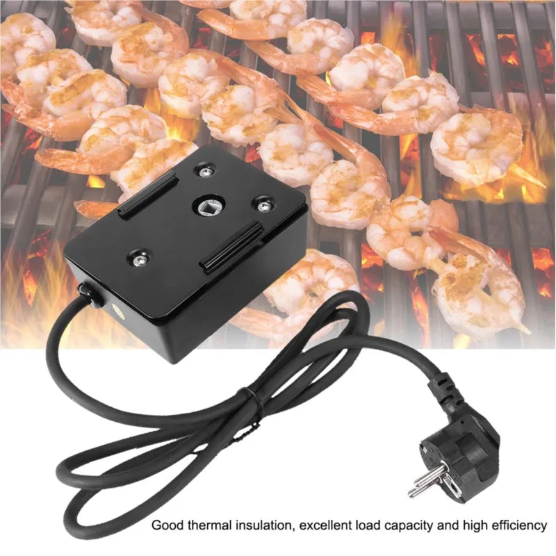 Barbecue Motor Barbecue Motor Rotator Electric BBQ Roast Rotisserie Grill Motor Rotator Barbecue Tool 220V EU Plug Grill Motor