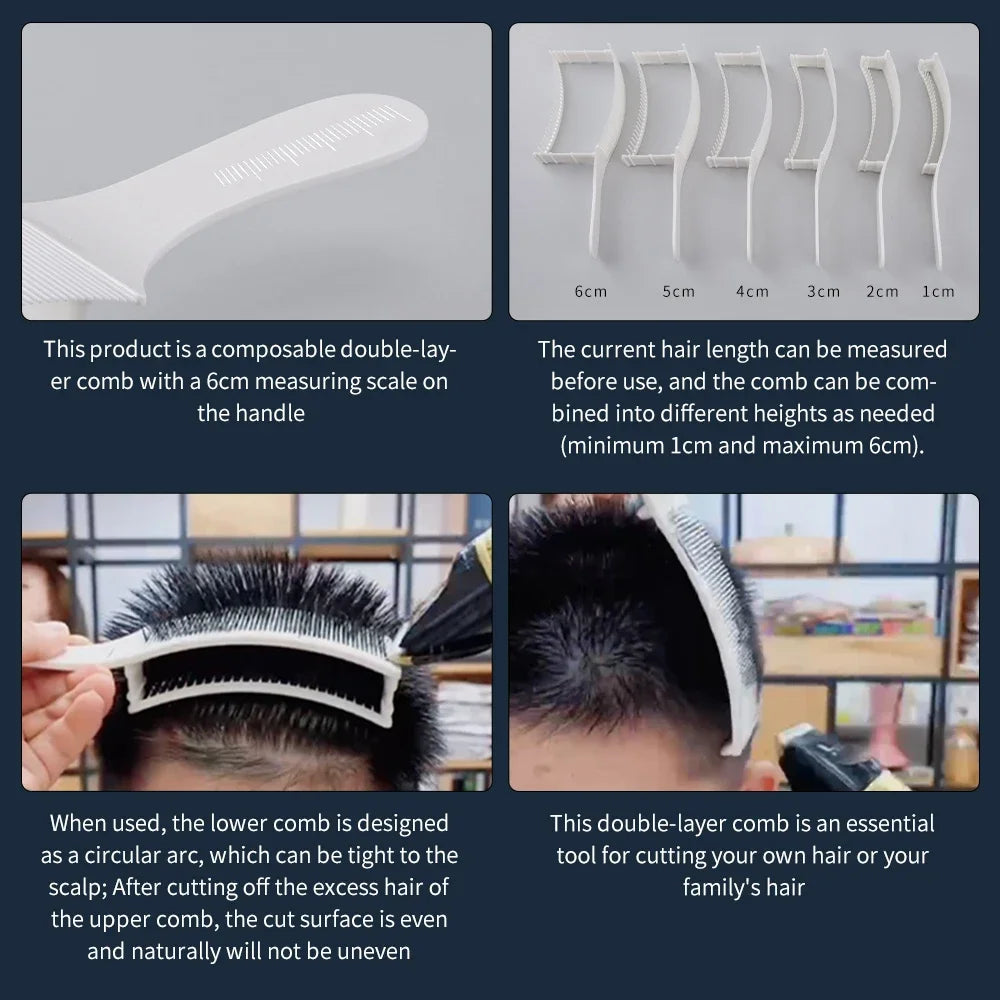 Peigne de positionnement incurvé Résistant à la chaleur Peigne à dessus plat Outils pour cheveux
