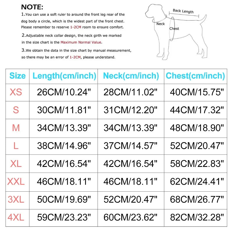 Winter Dog Clothes For Small Large Dogs Warm Big Dog Jacket Waterproof Pet Dog Coat With Harness Chihuahua Bulldog Puppy Costume