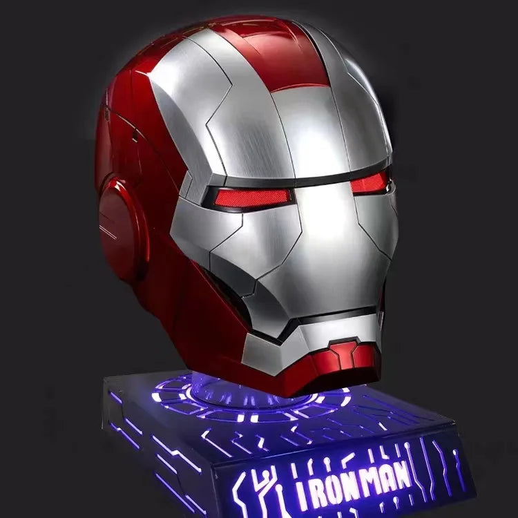 2025 New Marvel Iron Man Helmet Black Gold Black Silver Electric Helmet Voice Controlled Voice Machine Face Mask Toy Birthday Gi