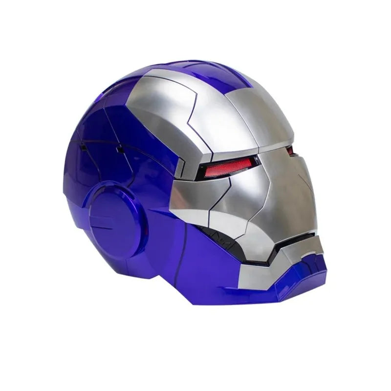 2025 New Marvel Iron Man Helmet Black Gold Black Silver Electric Helmet Voice Controlled Voice Machine Face Mask Toy Birthday Gi