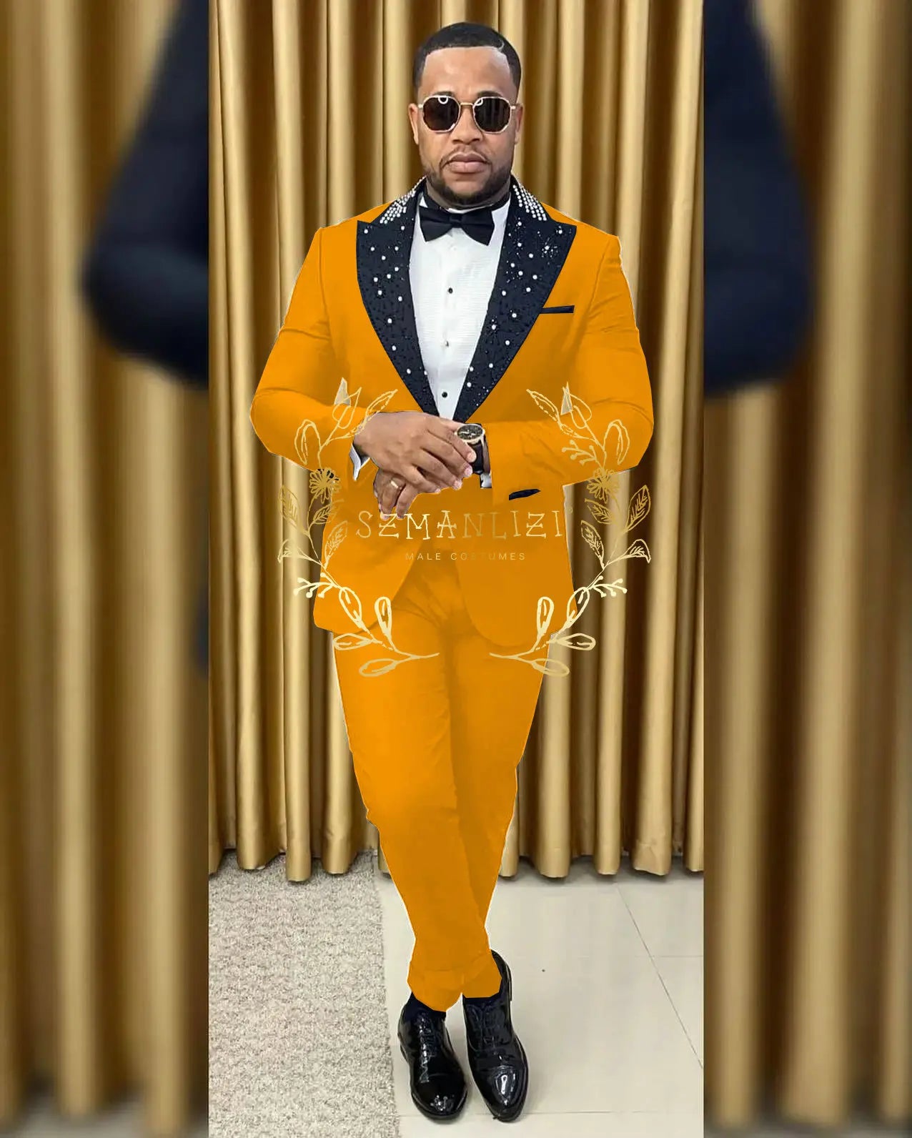 Smoking perler noir 2 pièces collection 2025