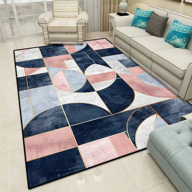 Nordic Geometric CARPET Customizable FOR LIVE ROOM Luxury Home Decoration Bedroom Rugs Washable Antiskid Floor Mats Bedside