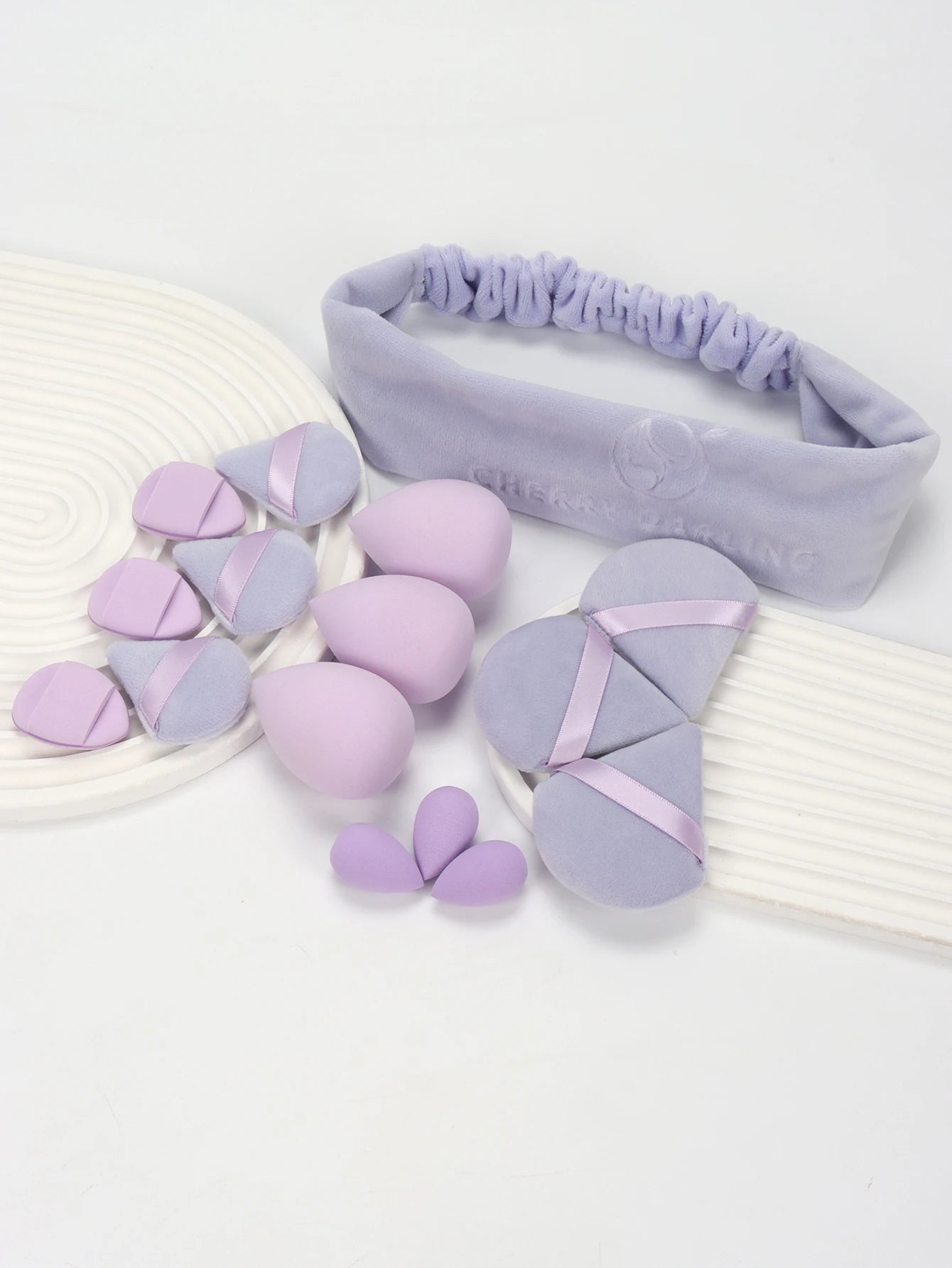 Casual Hairband 16-Piece Set, Face Wash, Facial Cleansing, Makeup Removal, Travel, Suitable for All Skin Types