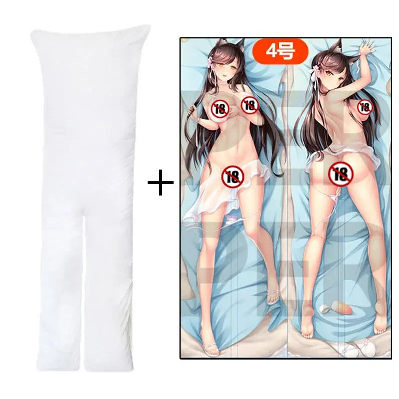 Custom Design Dakimakura Cotton Filled Anime Waifu Sexy Girl Body Pillow Split Leg with Hole for Onahole Genshin Hutao