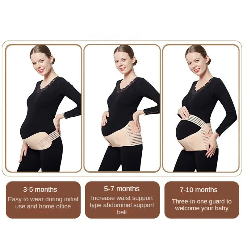 M/L/XLPregnant Women Support Belly Band Back Clothes Belt Adjustable Waist Care Maternity Abdomen Brace Protector Pregnant Women