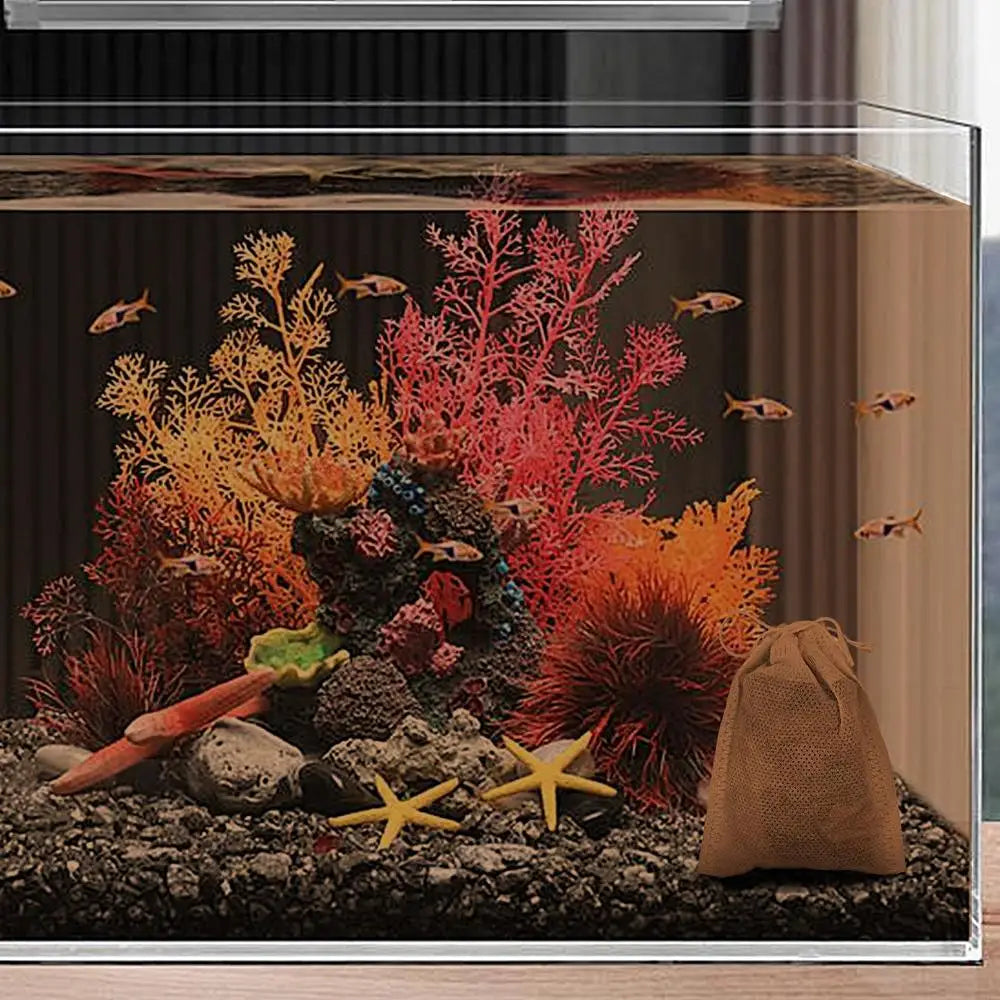 3-30g Natural Terminalia Catappa Foetida Leaf With Bag PH Balance Water Conditioner Fish Tank Filter Aquarium Clean Tool