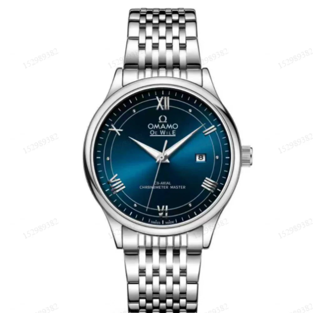 Top Luxury Business Men's Quartz Watch, Hollow Design, Stainless Steel Strap, Fashionable Business Casual Versatile Stylish Trendy Men's Watch, First Choice for Gift Giving, Brand-Name Watch