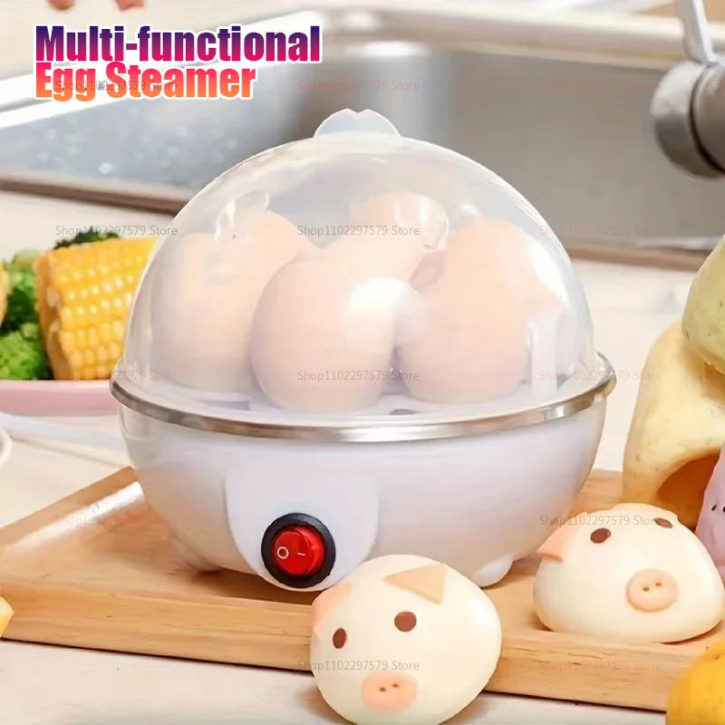 Smart Egg Cooker Electric Egg Boiler Steamer Poacher Compact Mini Kitchen Appliance Perfect for Breakfast and Healthy Meals