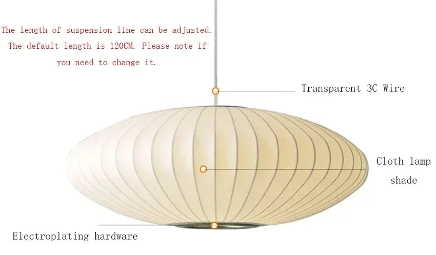 New Fabric Restaurant Living Room Chandelier Personality Bar Hotel Dining Room Staircase Lamp New Chinese Style Lantern Zen Lamp