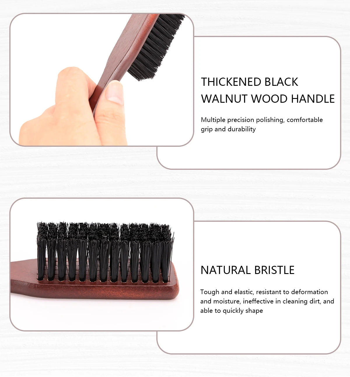 Brosse de nettoyage de barbe douce Outil de rasage de barbe pour hommes