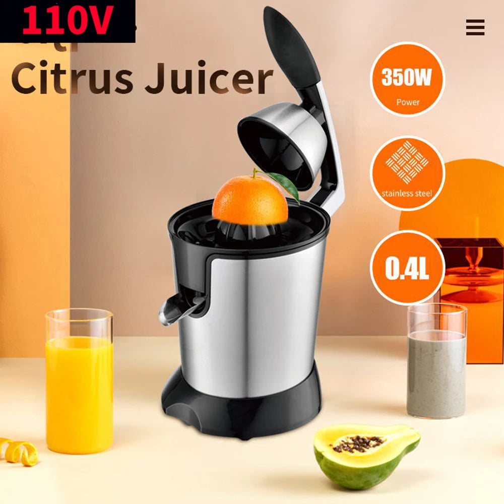 110V 220V Electric Juicer Portable Blender Stainless Steel Hand Press Squeezer 400ML Fruit Mixer Machine Kitchen Juice Maker 믹서기