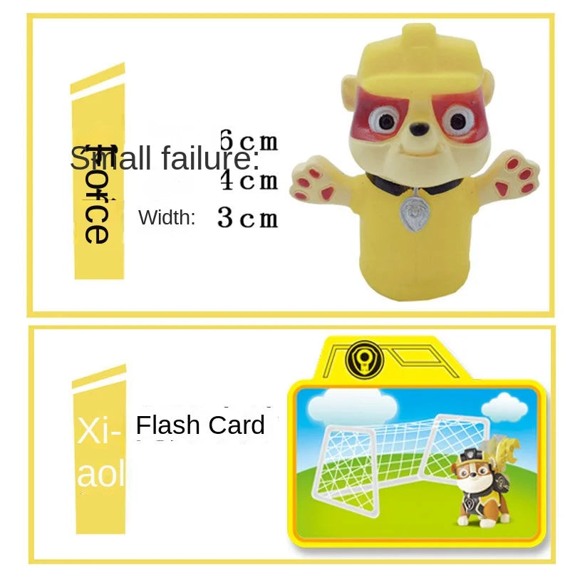 Paw Patrol Chase Cartoon Hand Doll Toy Finger Puppet Role Play Tell Story Silicagel Cloth Doll Educational Toy for Children Kids