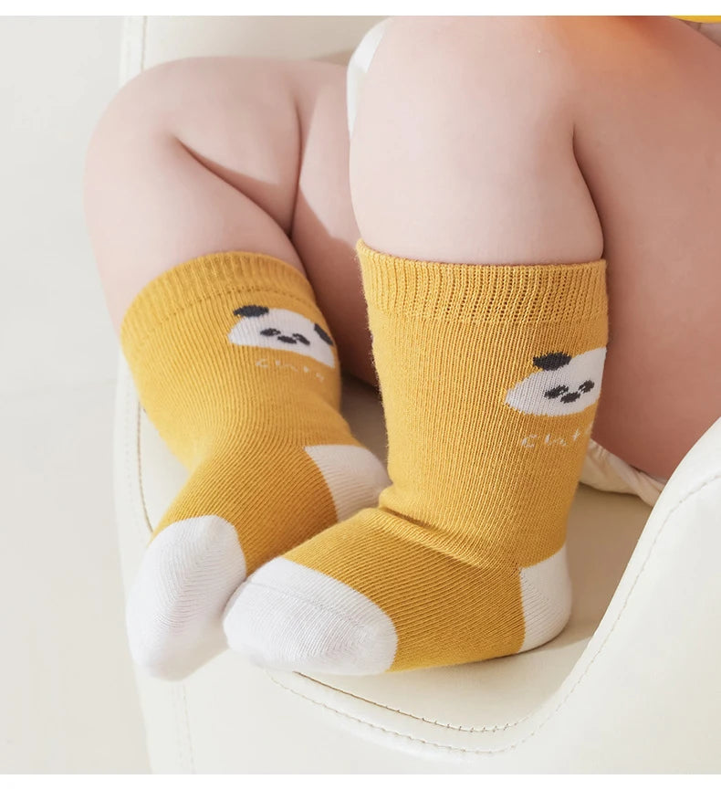 3 Pairs Baby Socks Soft Children Kids Socks Breathable Cartoon Kids Boys Girl Socks For Toddler