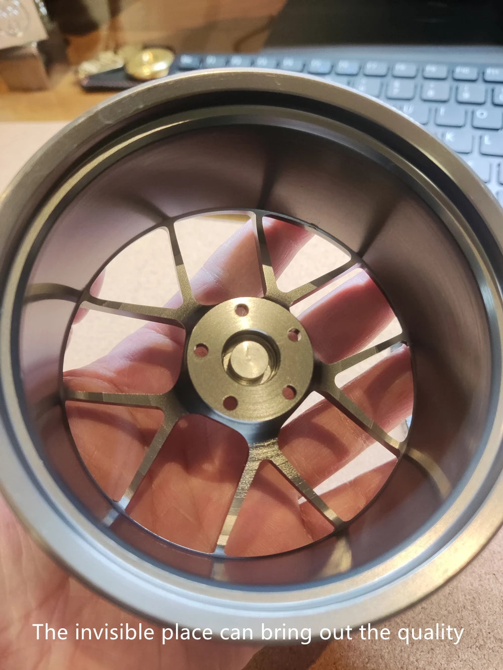 1/5 Car Model Metal Forged Assemble Refitting Wheel Hub  Creative Desktop Display  Personalized  Modification Toys Gift