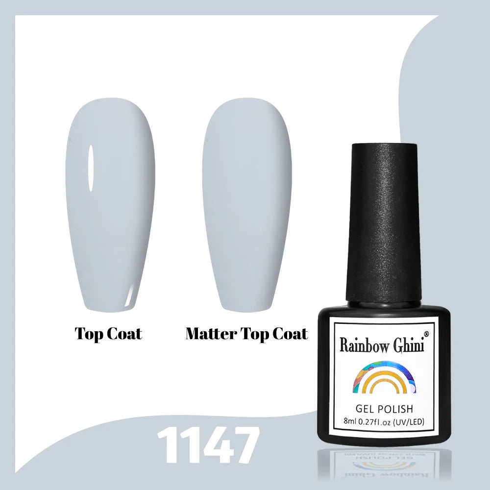 Gel Vernis à ongles semis permanents Paillettes 8Ml 150 couleurs