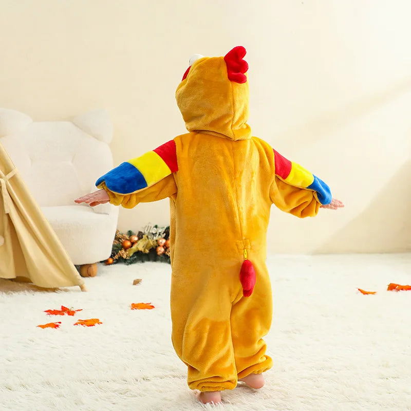 Winter Baby Rompers Baby Pijamas Halloween Ghost Bat Shark Deer Animal Cartoon Hooded Jumpsuits Cosplay Costume Boys Girl Pajama