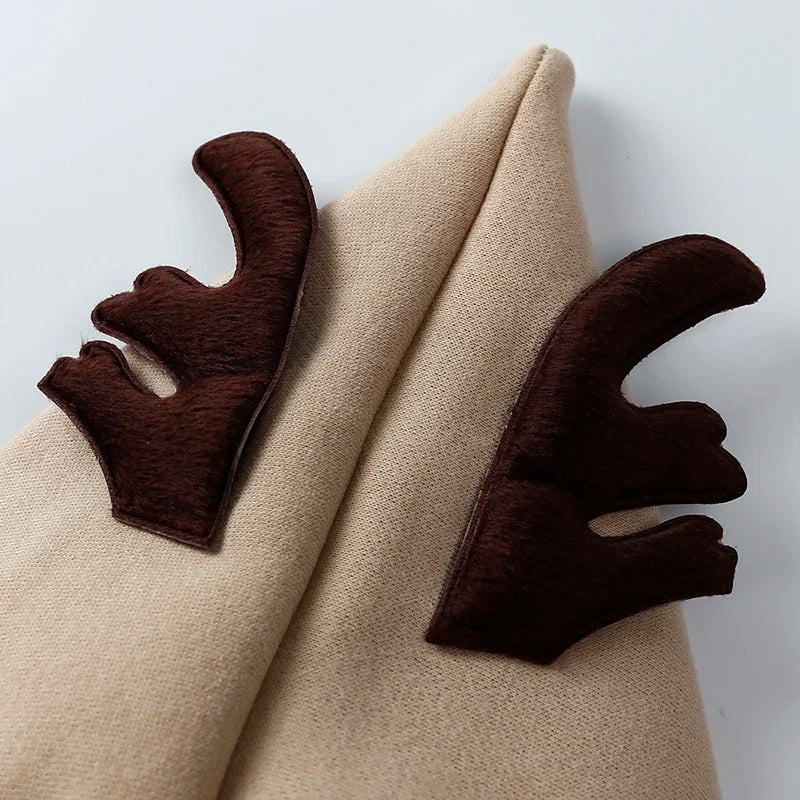 Baby Christmas Romper with Hat 0-24M Newborn Embroidery Solid Cotton Christmas Tree Santa Claus Deer Costume For Xmas Pajamas