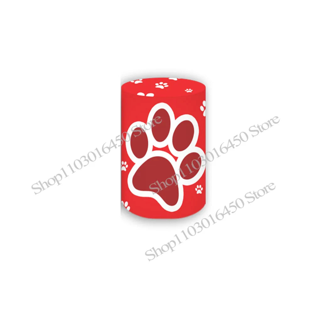 The Paw Patrol Round Backdrop Elastic Circle Colorful Baby Shower For Kids Birthday Party Background Cylinder Decoration Props