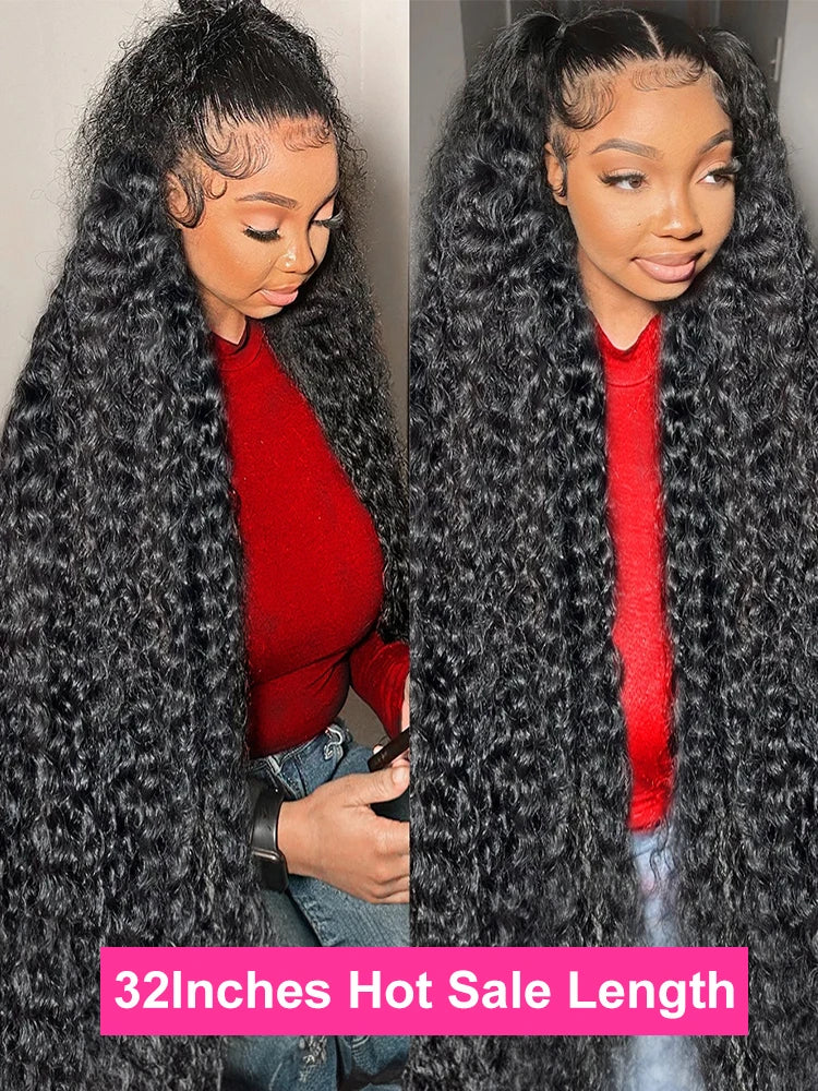 CEXXY 250% 13x4 13x6 Water Wave Curly Lace Frontal Human Hair Wigs Brazilian Loose Deep Wave Frontal Human Hair Wigs For Women