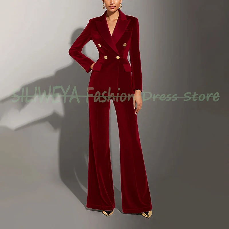 Ensembles femmes velours vert