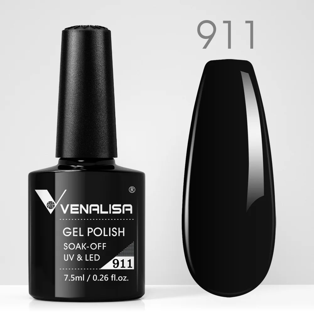 VENALISA Nail Gel Polish Full Coverage Holographic Camouflage Nail Varnish Manicure Lacquer Polish Soak Off UV LED Lacquer 7.5ML