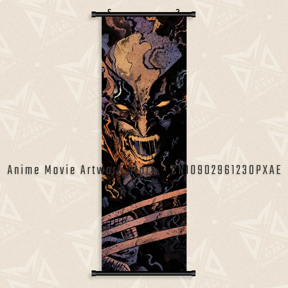 Marvel The Avengers Wall Art Scrolls Pictures Movie Characters Poster Hanging Painting Iron Man Canvas Print Home Decor Mural