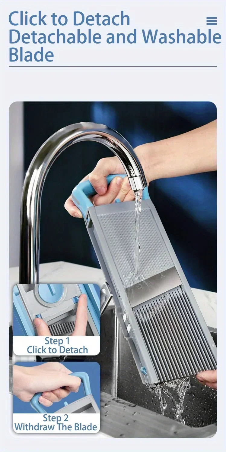 1 Multifunctional Vegetable and Fruit Slicer and Grater Set - Efficiently Chop, Grate and Slice Potatoes and More Kitchen Tools