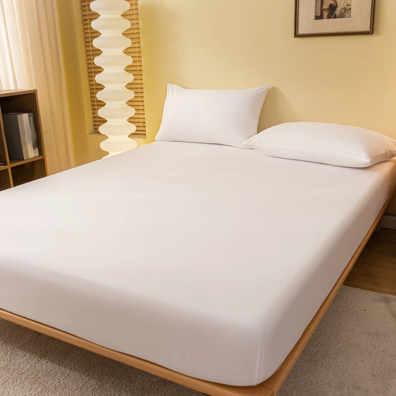 1 piece of solid color matte bed sheet, solid color bed cover for bedroom, bedding (excluding pillowcases)