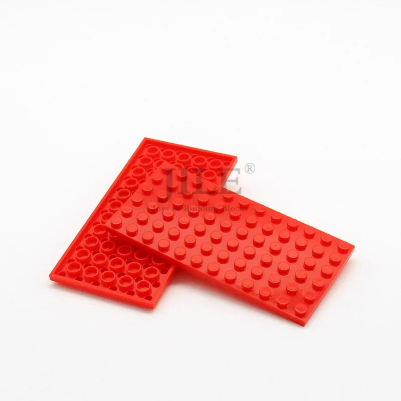 10pcs Moc Base Plate 6x12 3028 DIY Creative Enlighten Basics Building Blocks Bricks Compatible with Assembles Particles Toys