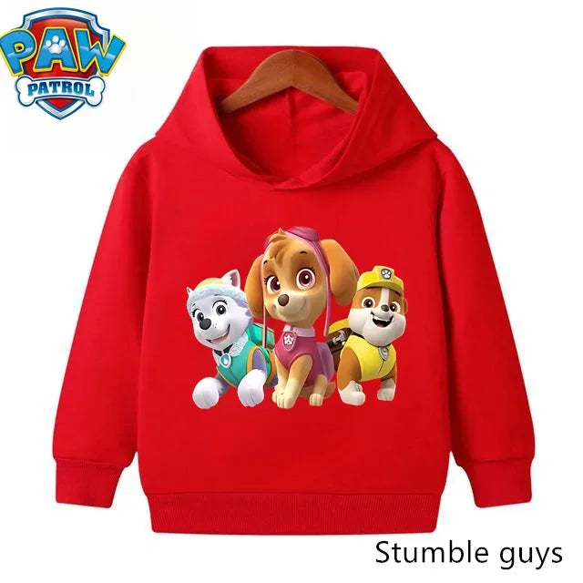 Paw Patrols Hoodie Kids Sweatshirt Cute Anime Hoodie Cashmere Boys Clothes Girls Tops Pokemoned Clothes