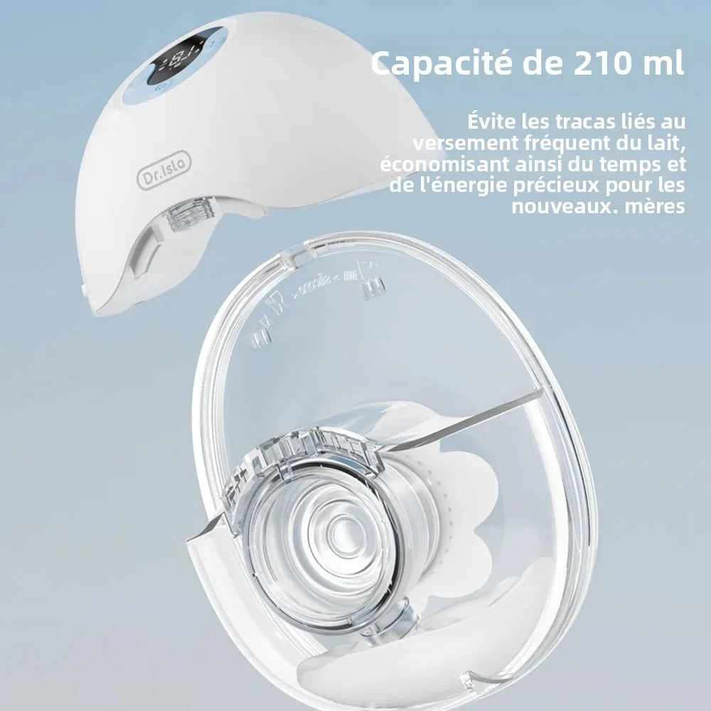 Wearable Electric Breast Pump 4 Modes 36 Suction Levels Hands-Free Milk Collector with 19/24mm Flange for Comfortable Feeding
