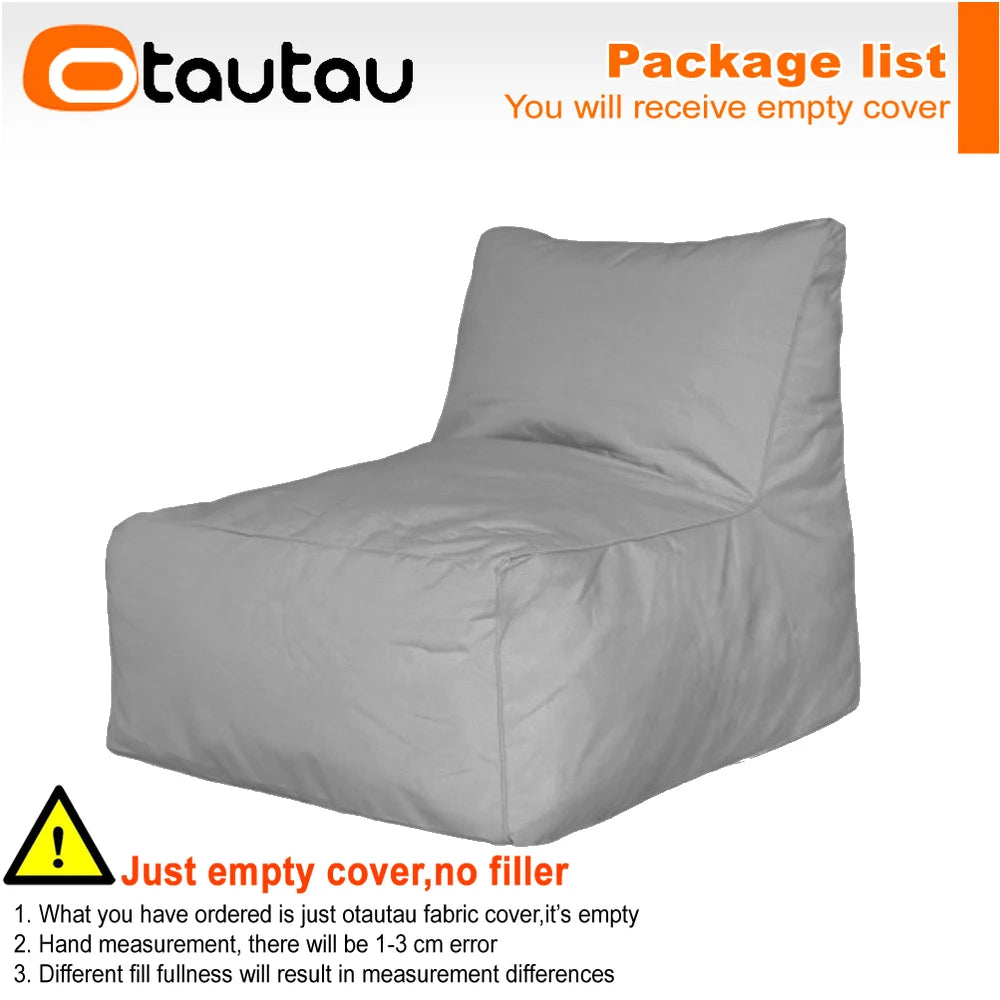OTAUTAU Outdoor Oxford Bean Bag Lounger Cover Swim Pool Float Sofa Bed Pouf SF508【No Filler!Need To Buy Filler By Yourself !】
