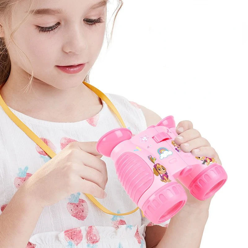New cute and creative cartoon pattern lightweight portable high-definition binoculars toy for boys and girls of the Paw Team