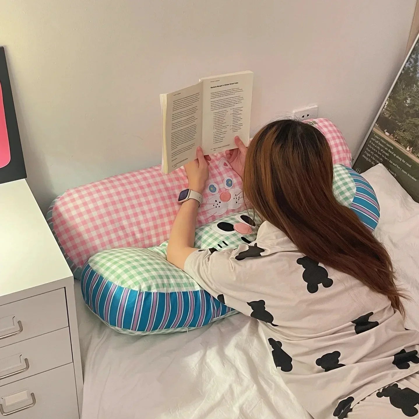 وسادة جانبية لسرير غسيل ملابس، وسادة نوم جانبية للأولاد، وسادة دوبامين للبنات