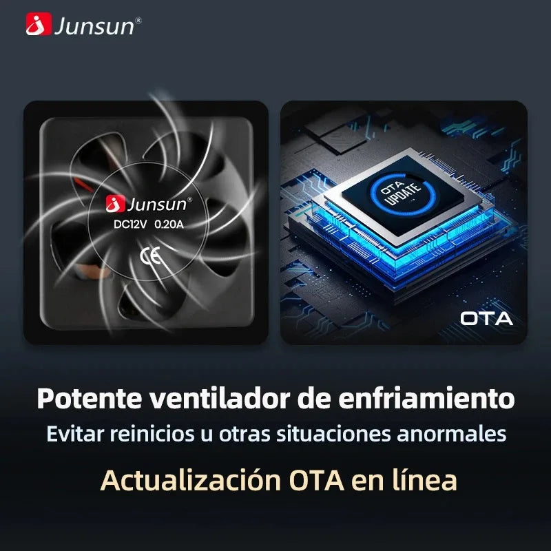 Junsun Android13 Car Radio For FIAT 500 500C Abarth 2007-2015 Car Smart Systems For Apple Carplay FM GPS SWC BT