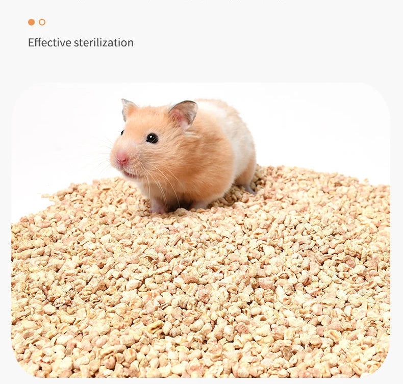 500 جرام من كوز الذرة الطبيعي الصالح للأكل، فراش الهامستر، لوازم المرحاض، مزيل العرق، نشارة الخشب، القنفذ، شينشيلا، حشو القفص الدافئ في الشتاء