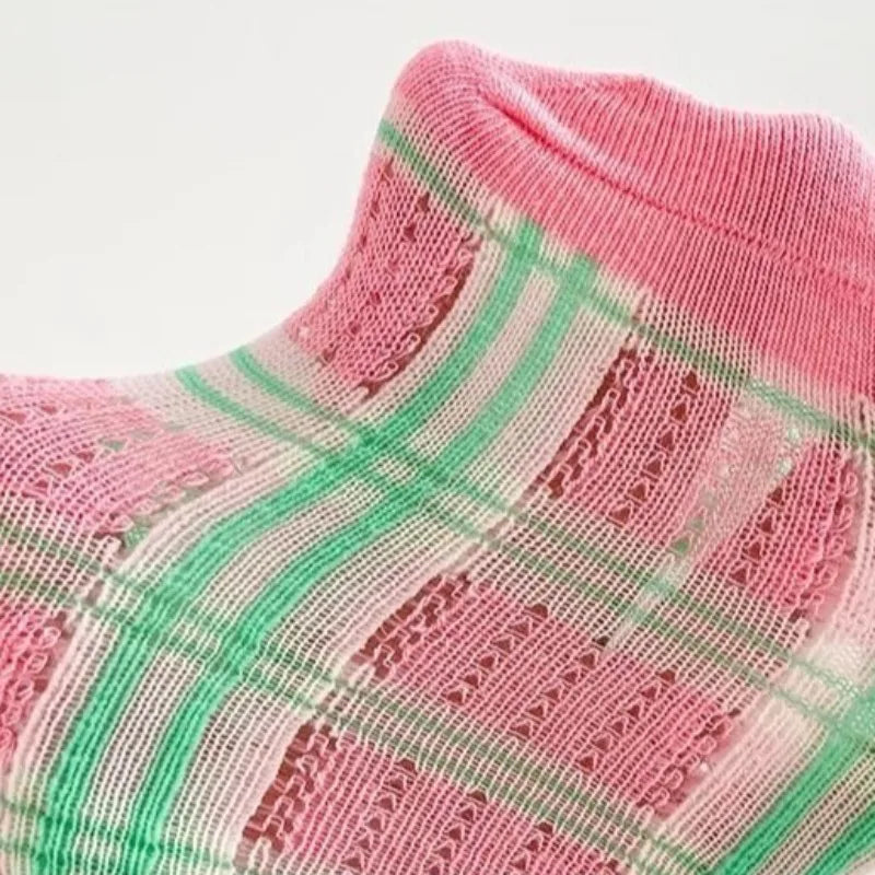 3PCS/Set Girls' Socks Korean Children's Cotton Mesh Mid Tube Socks 2-12Y Baby Girls Kids Versatile Thin Breathable Trendy Socks