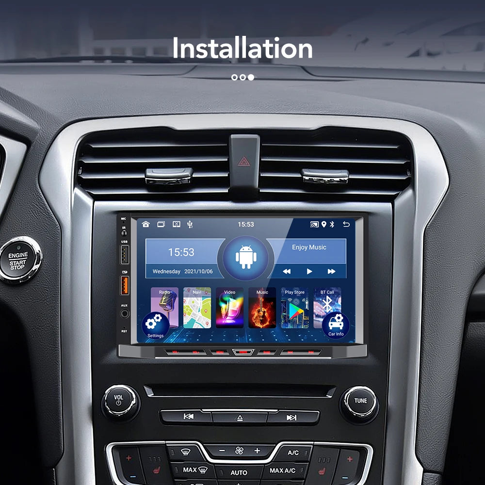 Car Radio 2 Din Android 11 Carplay Android Auto Car Stereo Multimedia Player Universal 7 Inch GPS Bluetooth RDS For VW Nissan