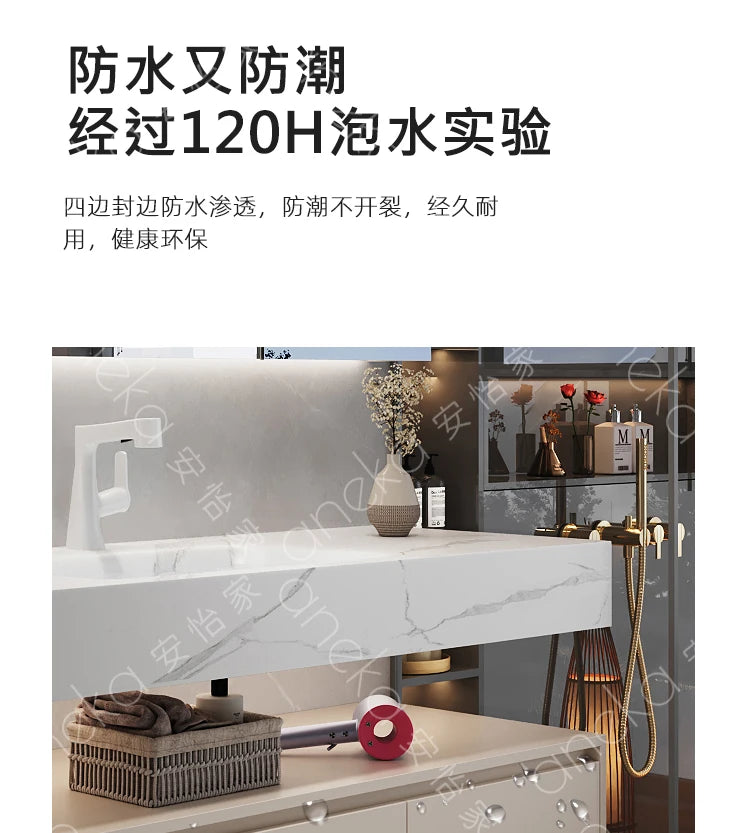 Armoire de salle de bain légère en bois massif, toilettes de rangement Vintage, vanité de salle de bain, miroirs de maquillage, meubles Para Banheiro